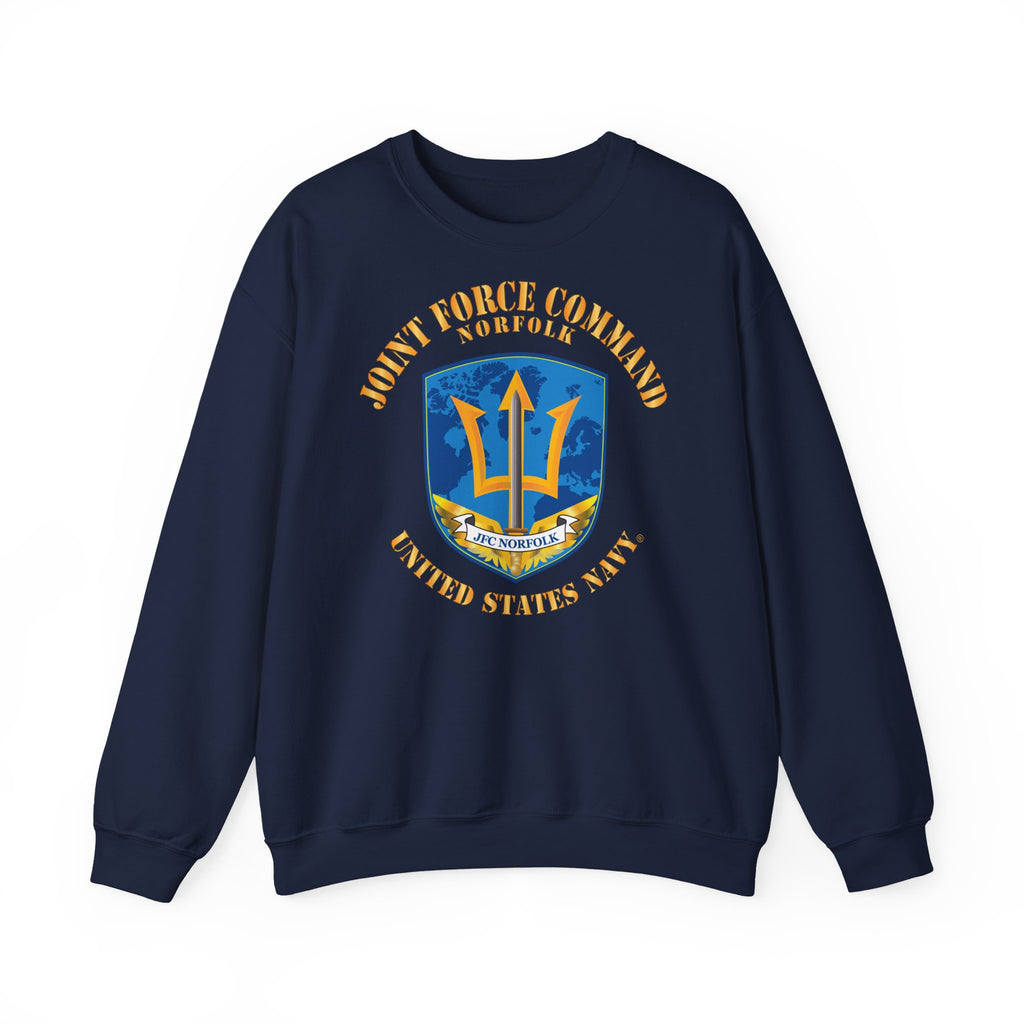 Unisex Heavy Blend™ Crewneck Sweatshirt - Navy - Joint Force Command - Norfolk