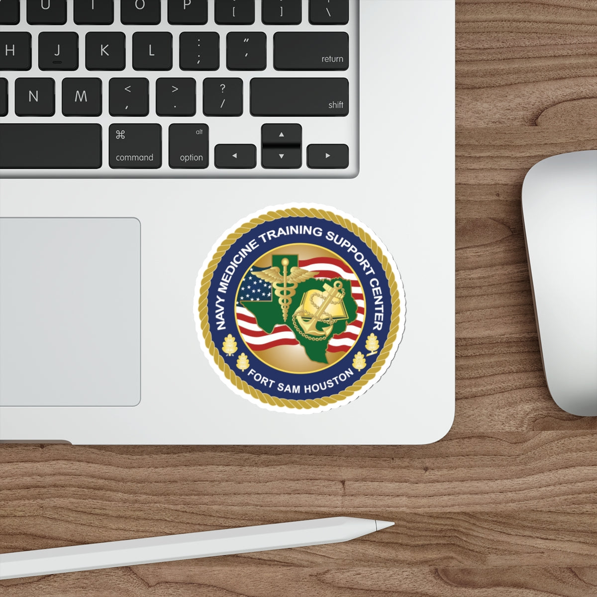 Die-Cut Vinyl Sticker - Navy Medicine Training Support Center wo txt X 300