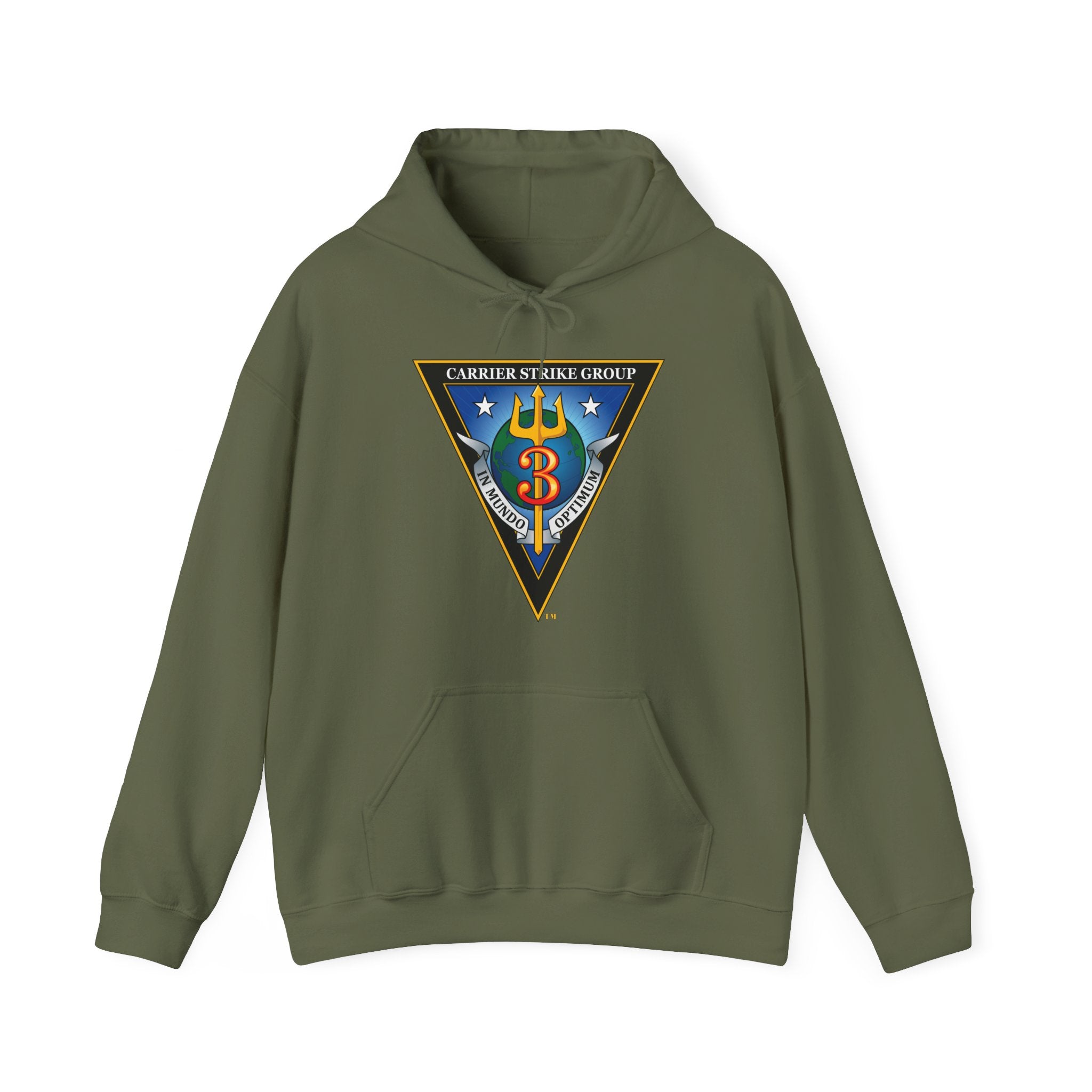 Unisex Heavy Blend™ Hoodies - Navy - Carrier Strike Group 3 (CSG-3) wo txt