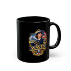 Black Mug (11oz, 15oz) - WAVES - Women Accepted for Volunteer Emergency Service WWII - 3D - Enhanced