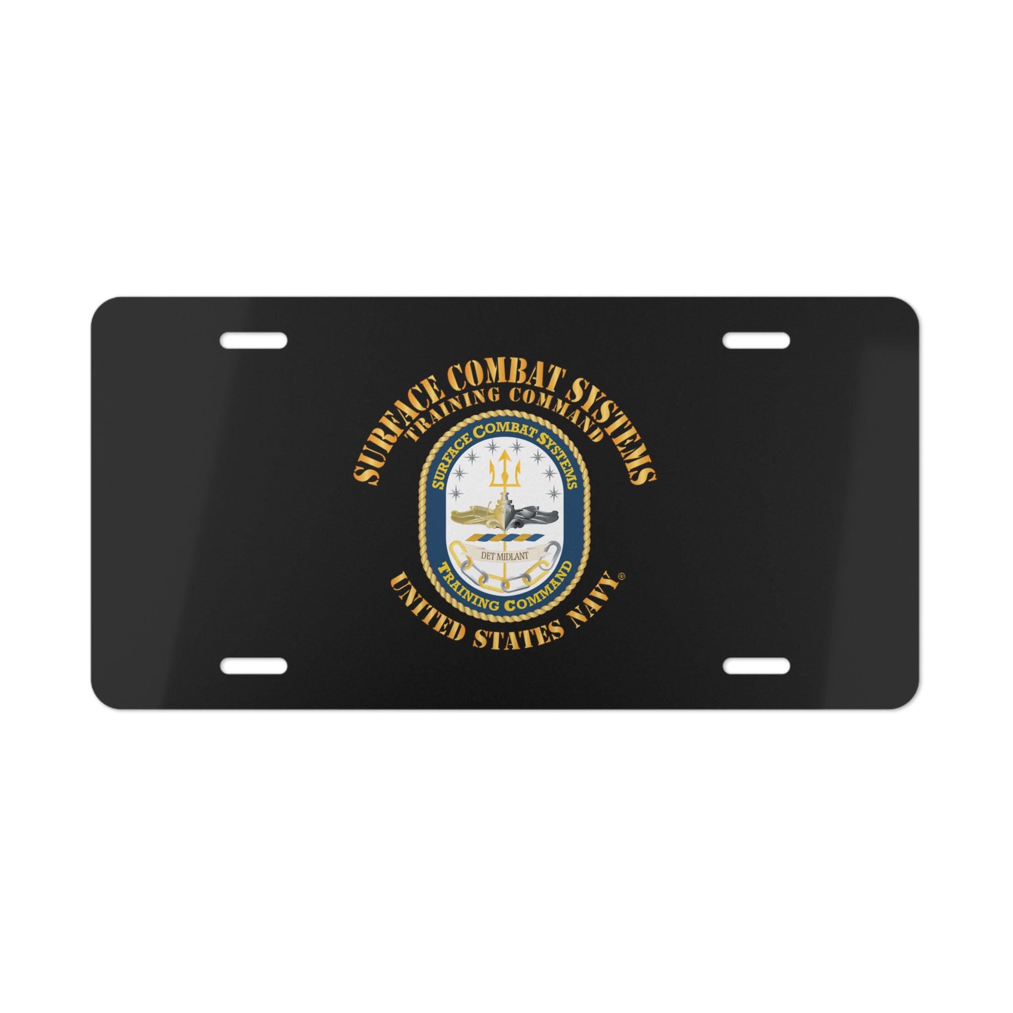 Vanity License Plate - Navy - Surface Combat Systems Training Command - DET MIDLANT