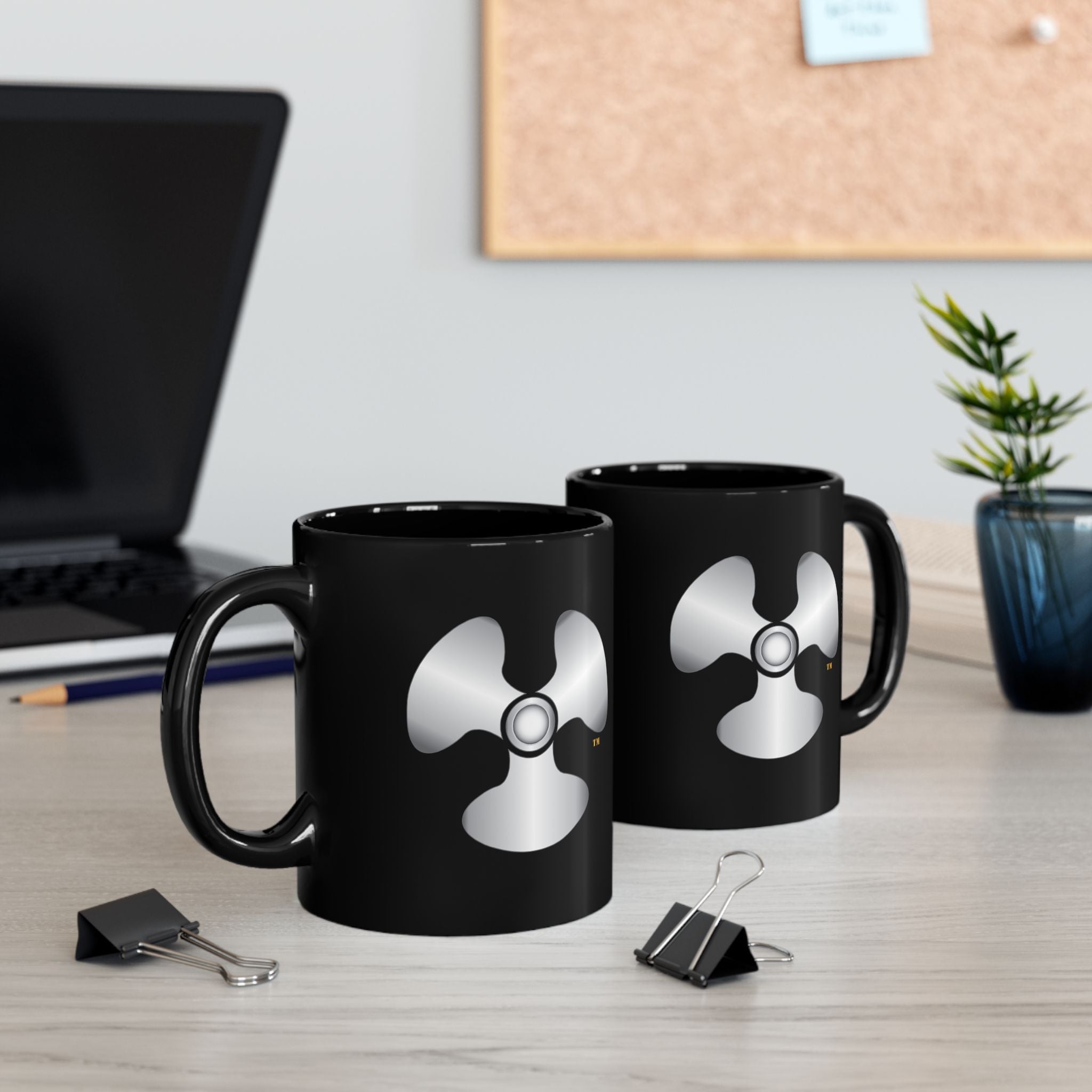 Black Mug (11oz, 15oz) - Navy - Rate - Machinists Mate (MM) wo txt