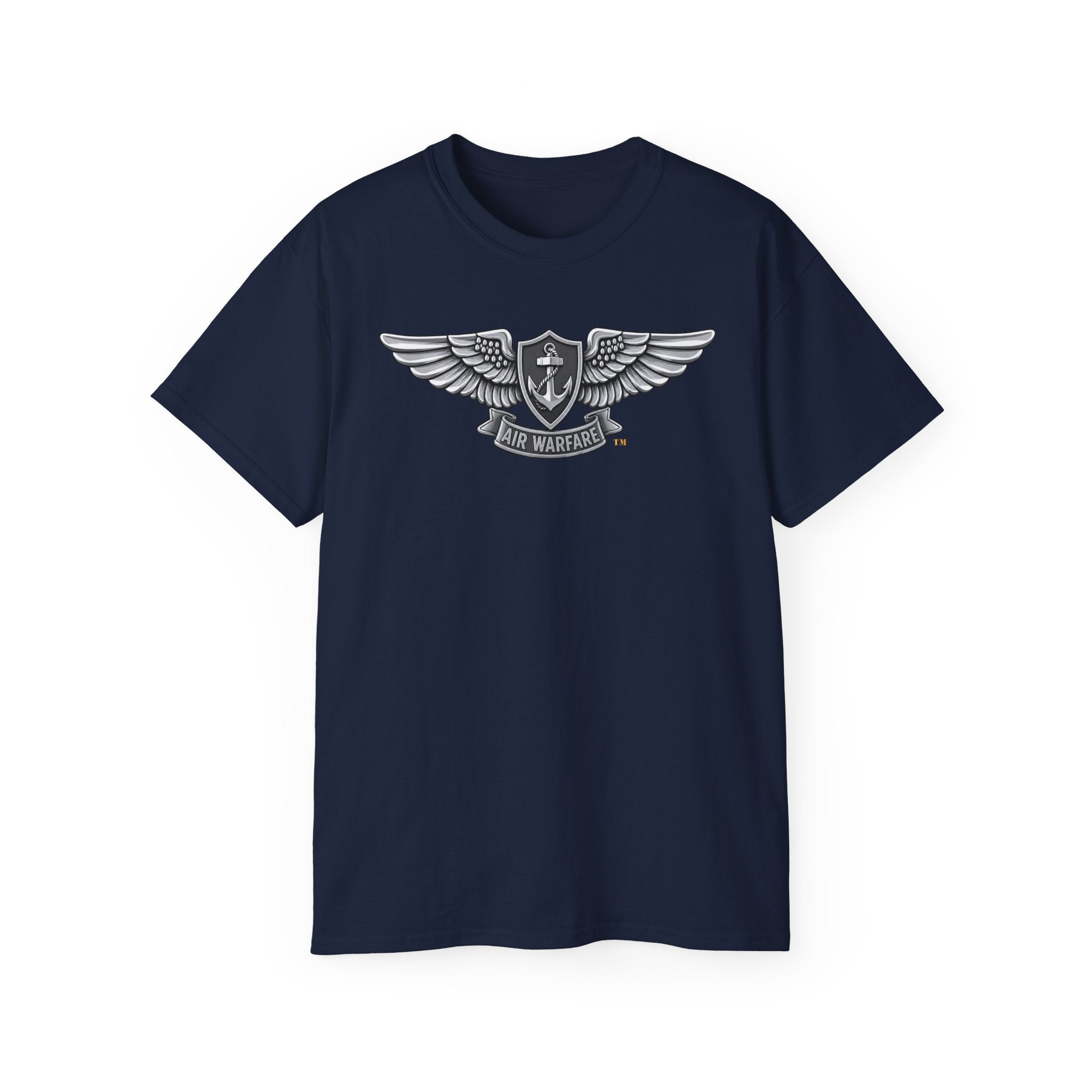 Unisex Ultra Cotton T-Shirt - Navy - Badge - Enlisted Aviation Warfare Specialist wo txt