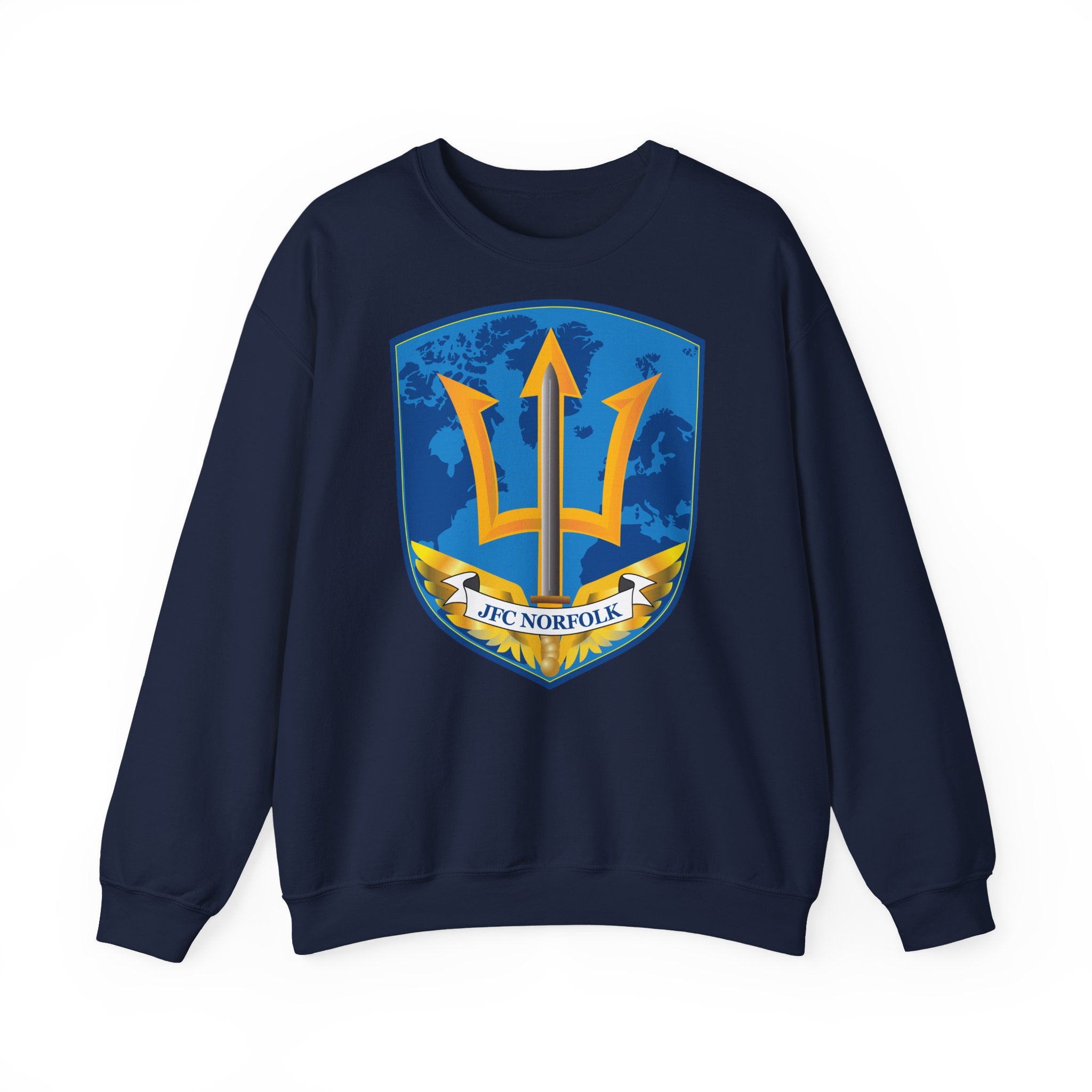 Unisex Heavy Blend™ Crewneck Sweatshirt - Navy - Joint Force Command - Norfolk wo Txt X 300