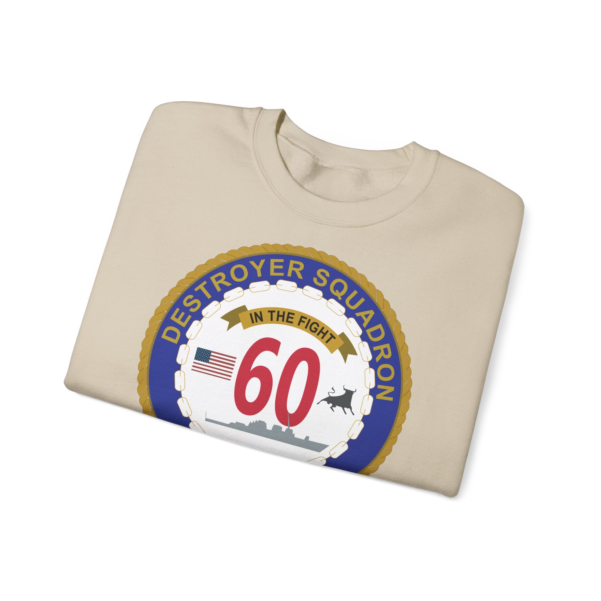 Unisex Heavy Blend™ Crewneck Sweatshirt - Navy - Destroyer Squadron 60 wo txt