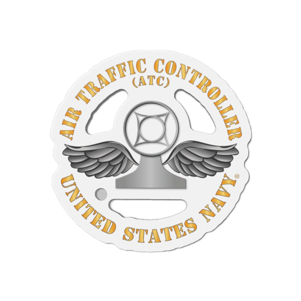 Die-Cut Magnet - Navy - Rate - Air Traffic Controller (ATC)