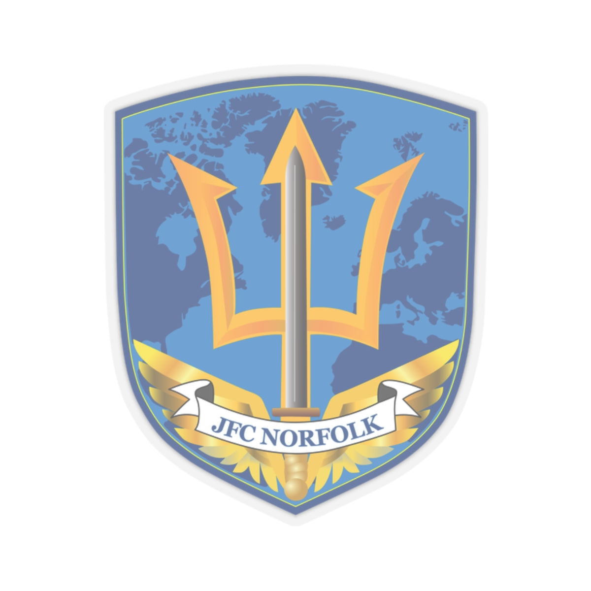 Kiss-Cut Stickers - Navy - Joint Force Command - Norfolk wo Txt X 300