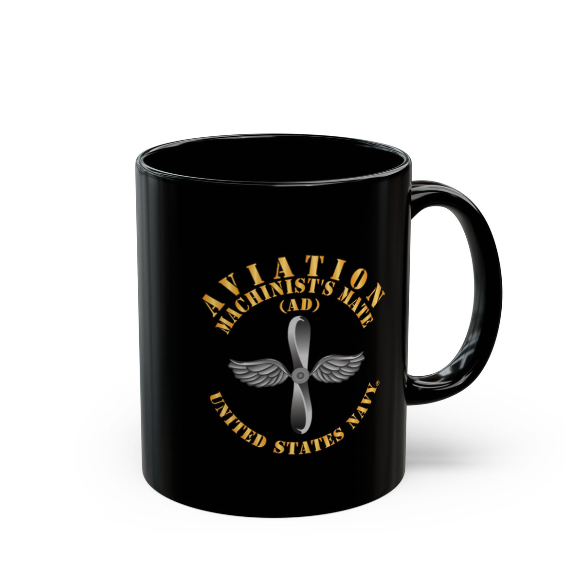 Black Mug (11oz, 15oz) - Navy - Rate - Aviation Machinist's Mate (AD)