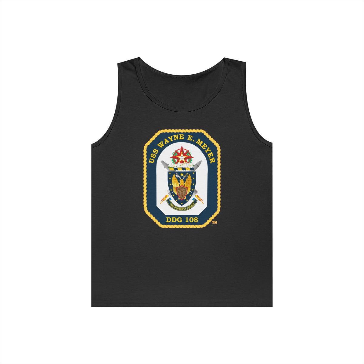 Unisex Heavy Cotton Tank Top - Navy - USS Wayne E. Meyer (DDG-108) wo txt X 300