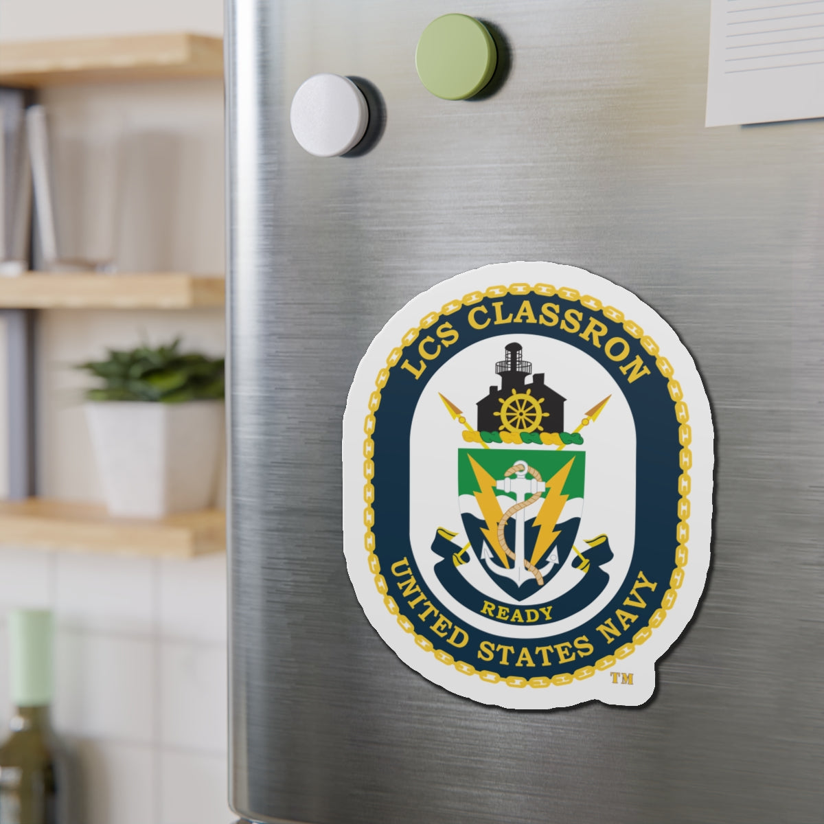 Die-Cut Magnet - Navy - LCS Classron (Littoral Combat Ship) wo txt