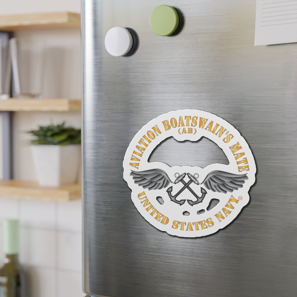 Die-Cut Magnet - Navy - Rate - Aviation Boatswain's Mate (AB) X 300