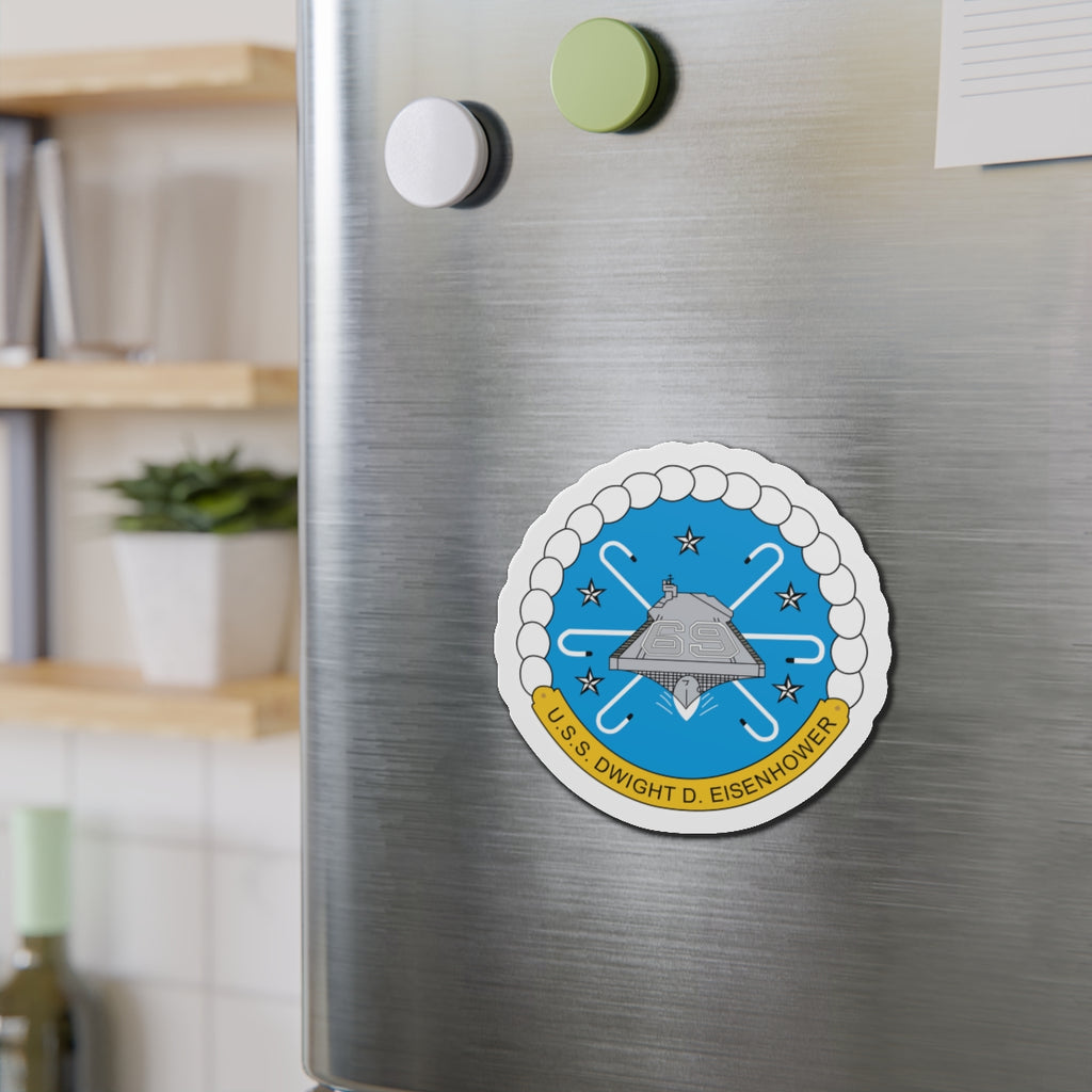 Die-Cut Magnet - USS Dwight D. Eisenhower (CVN-69) Crest wo Txt