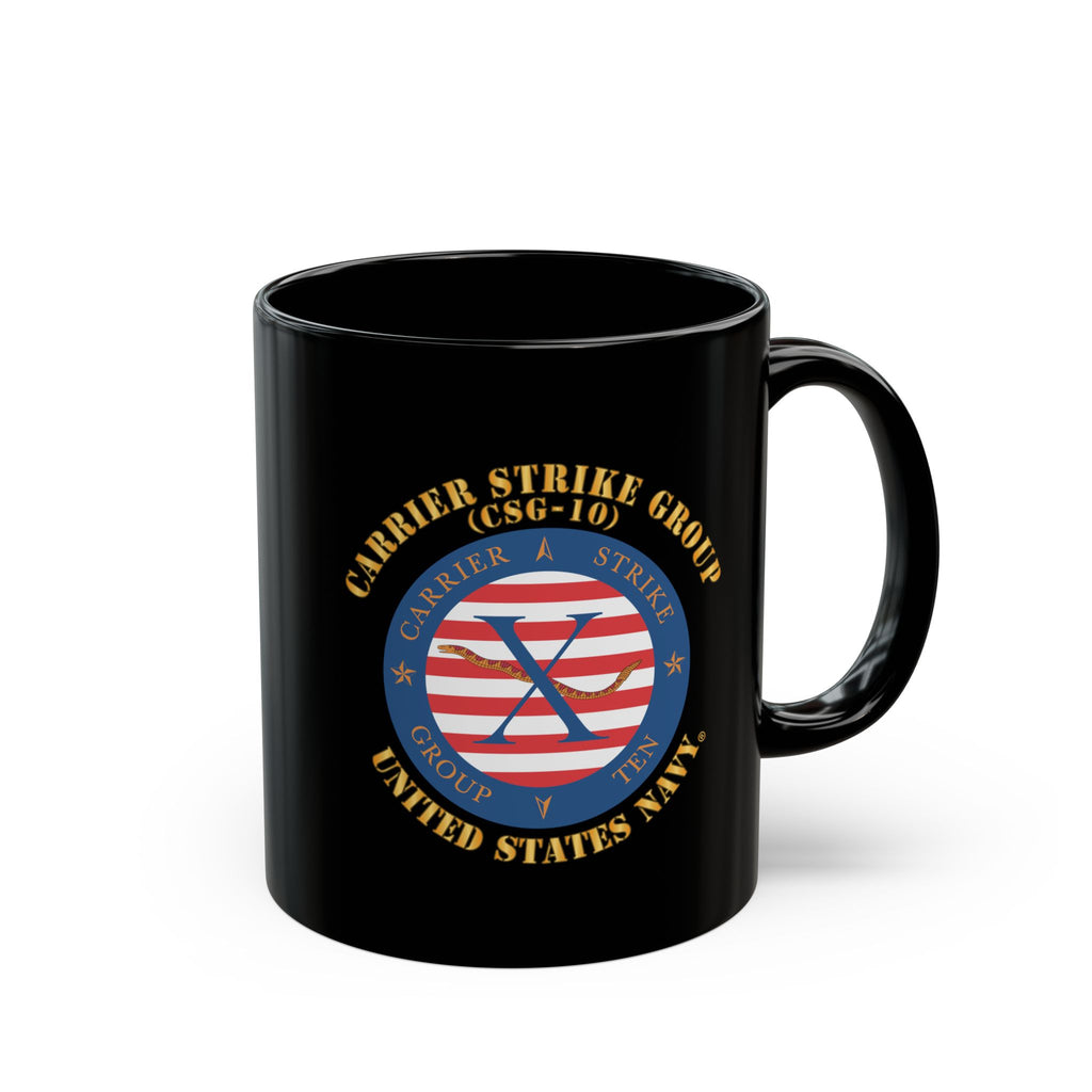 Black Mug (11oz, 15oz) - Navy - Carrier Strike Group 10 (CSG-10) X 300