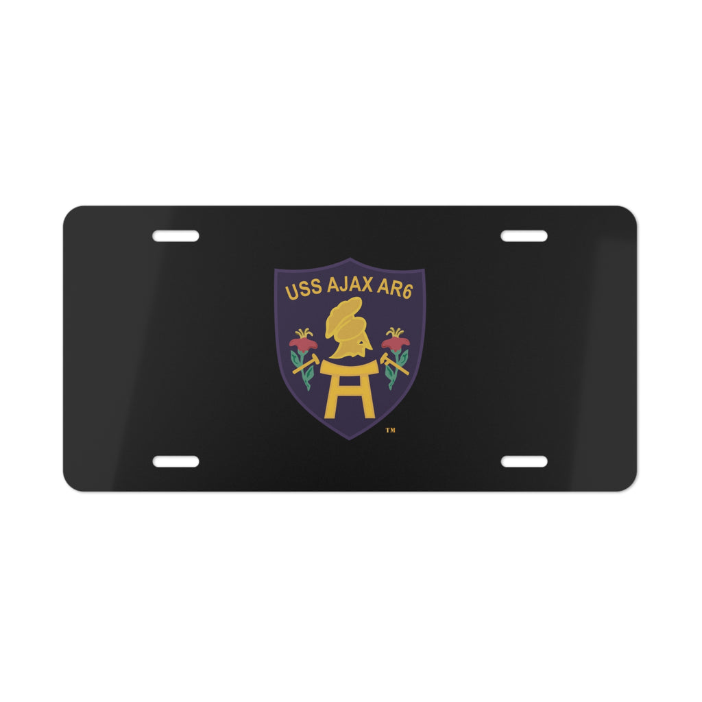 Vanity License Plate - Navy - USS Ajax (AR-6) wo txt