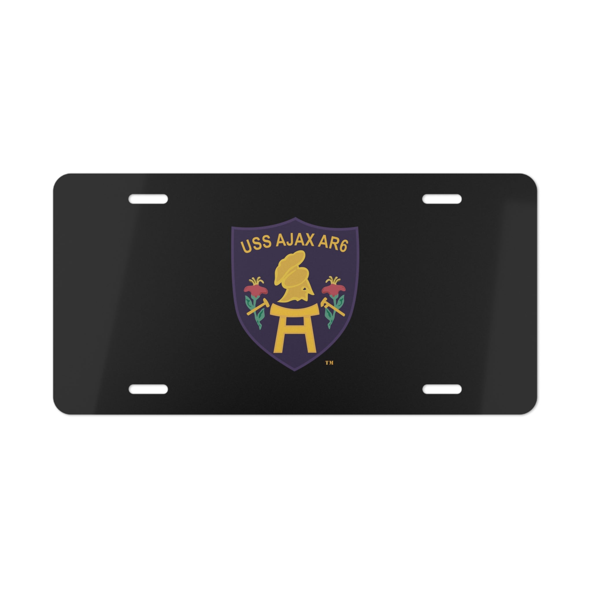 Vanity License Plate - Navy - USS Ajax (AR-6) wo txt