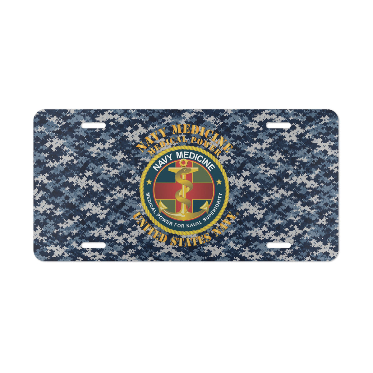 Vanity License Plate - Navy Medicine - Medical Power for Naval Superiority X 300
