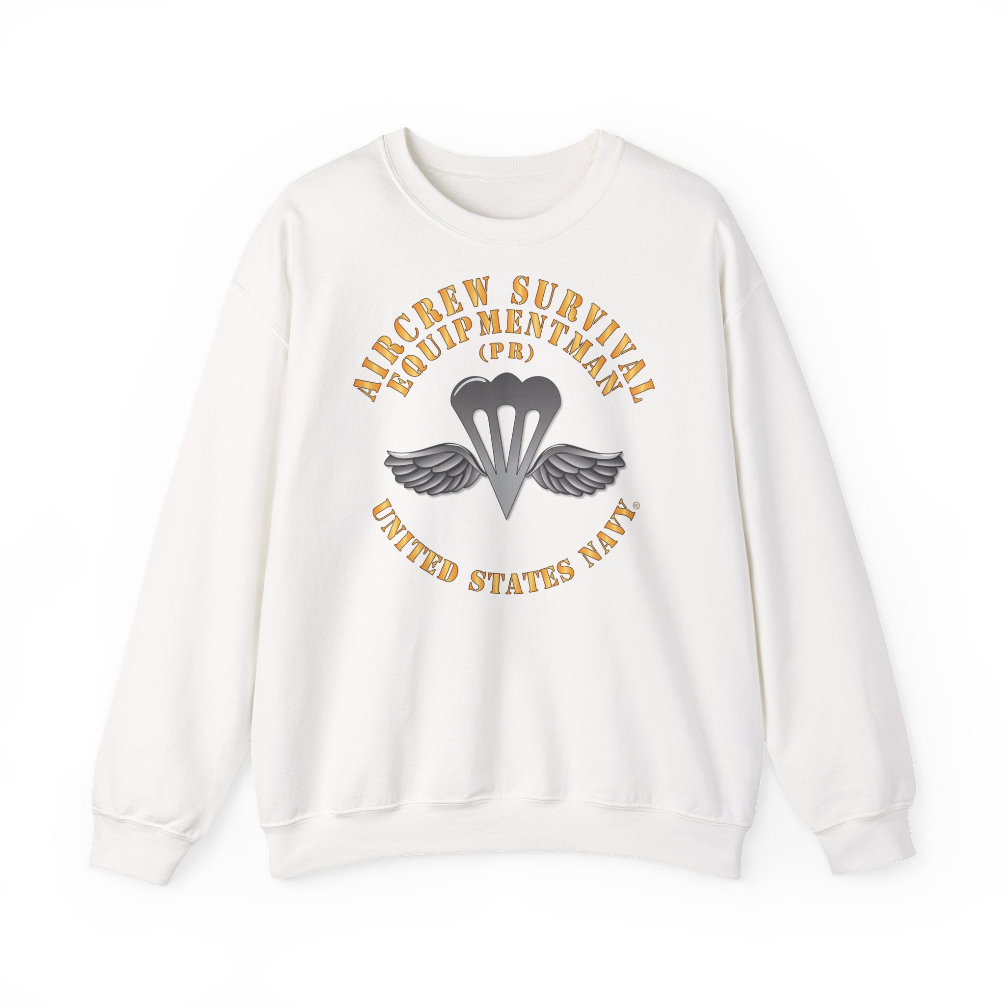 Unisex Heavy Blend™ Crewneck Sweatshirt - Navy - Rate - Aircrew Survival Equipmentman (PR)