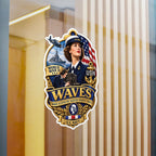 Kiss-Cut Vinyl Decal - WAVES - Women Accepted for Volunteer Emergency Service WWII - 3D - Enhanced