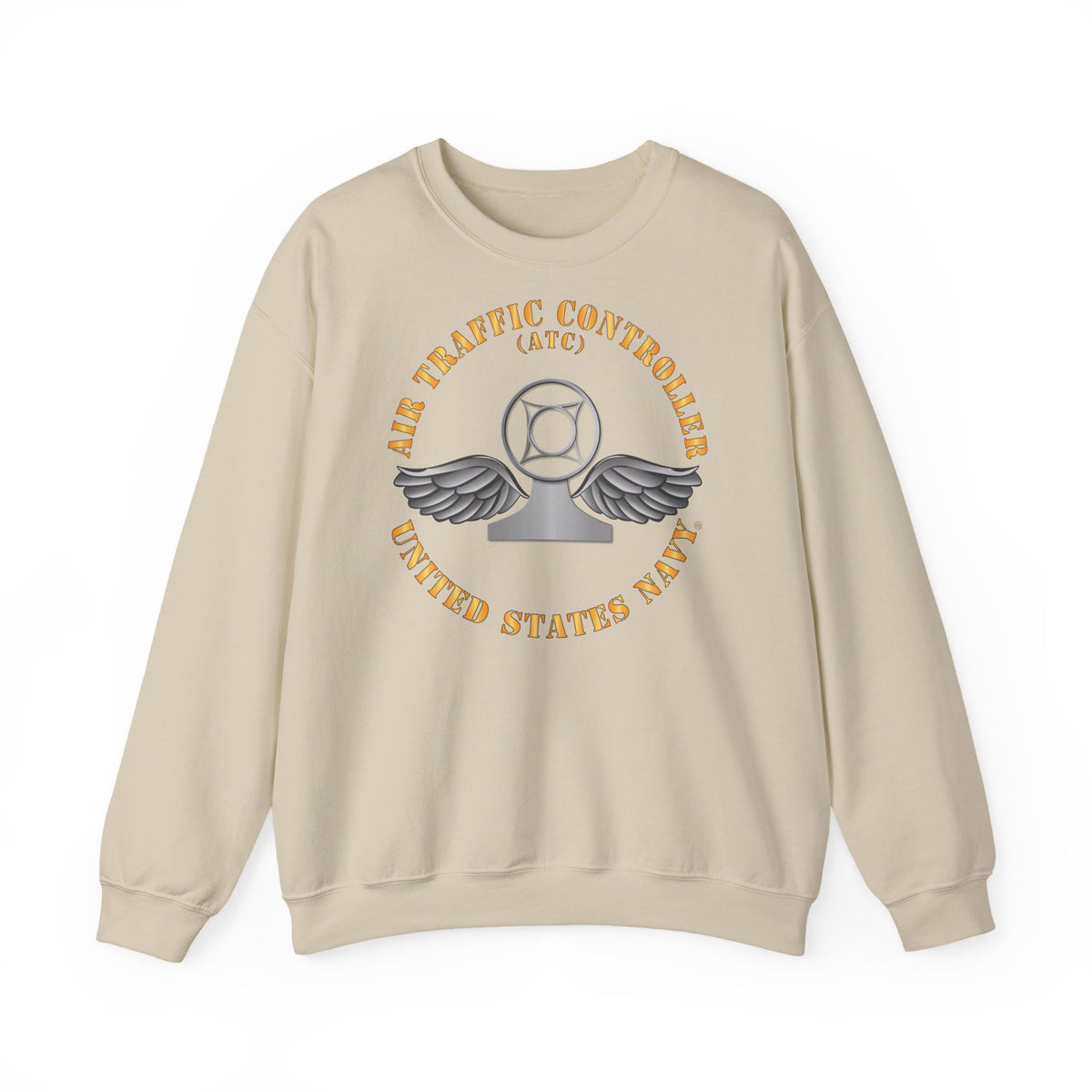 Unisex Heavy Blend™ Crewneck Sweatshirt - Navy - Rate - Air Traffic Controller (ATC)