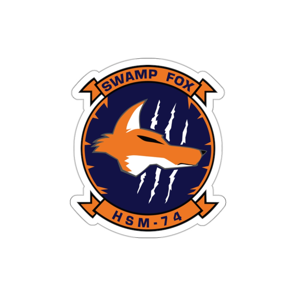 Die-Cut Vinyl Sticker - Navy - Helicopter Maritime Strike Seven Four (HSM-74) wo txt