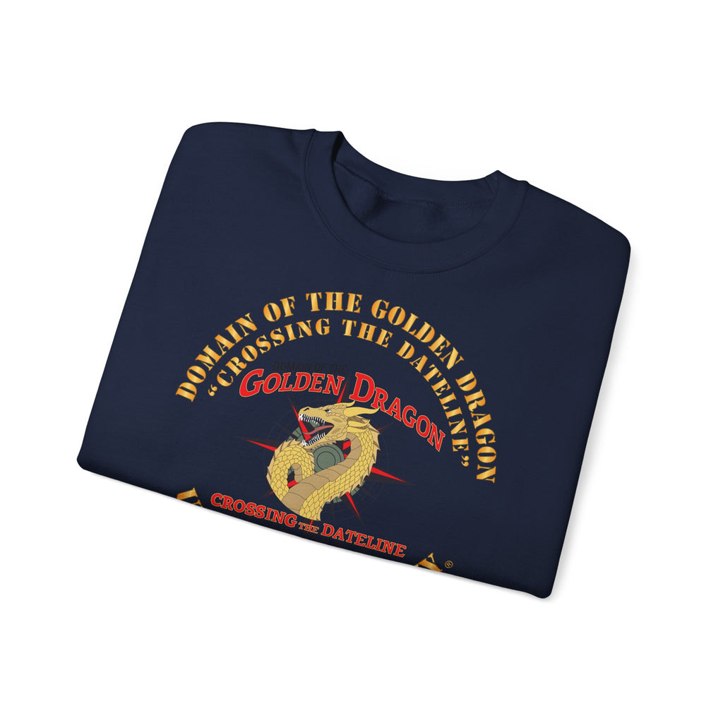 Unisex Heavy Blend™ Crewneck Sweatshirt - Navy - Domain of the Golden Dragon