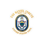 Kiss-Cut Vinyl Decal - Navy - USS Daniel Inouye (DDG-118)