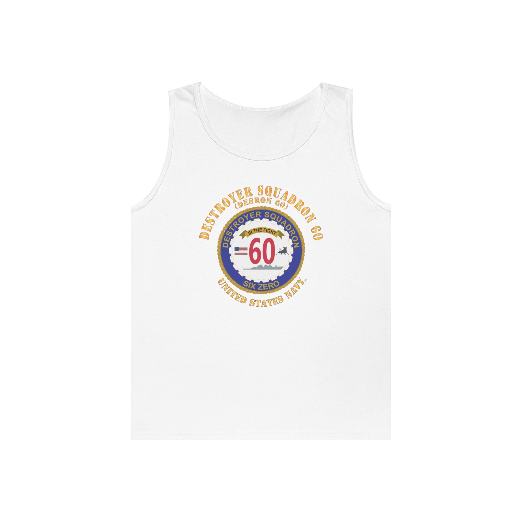 Unisex Heavy Cotton Tank Top - Navy - Destroyer Squadron 60