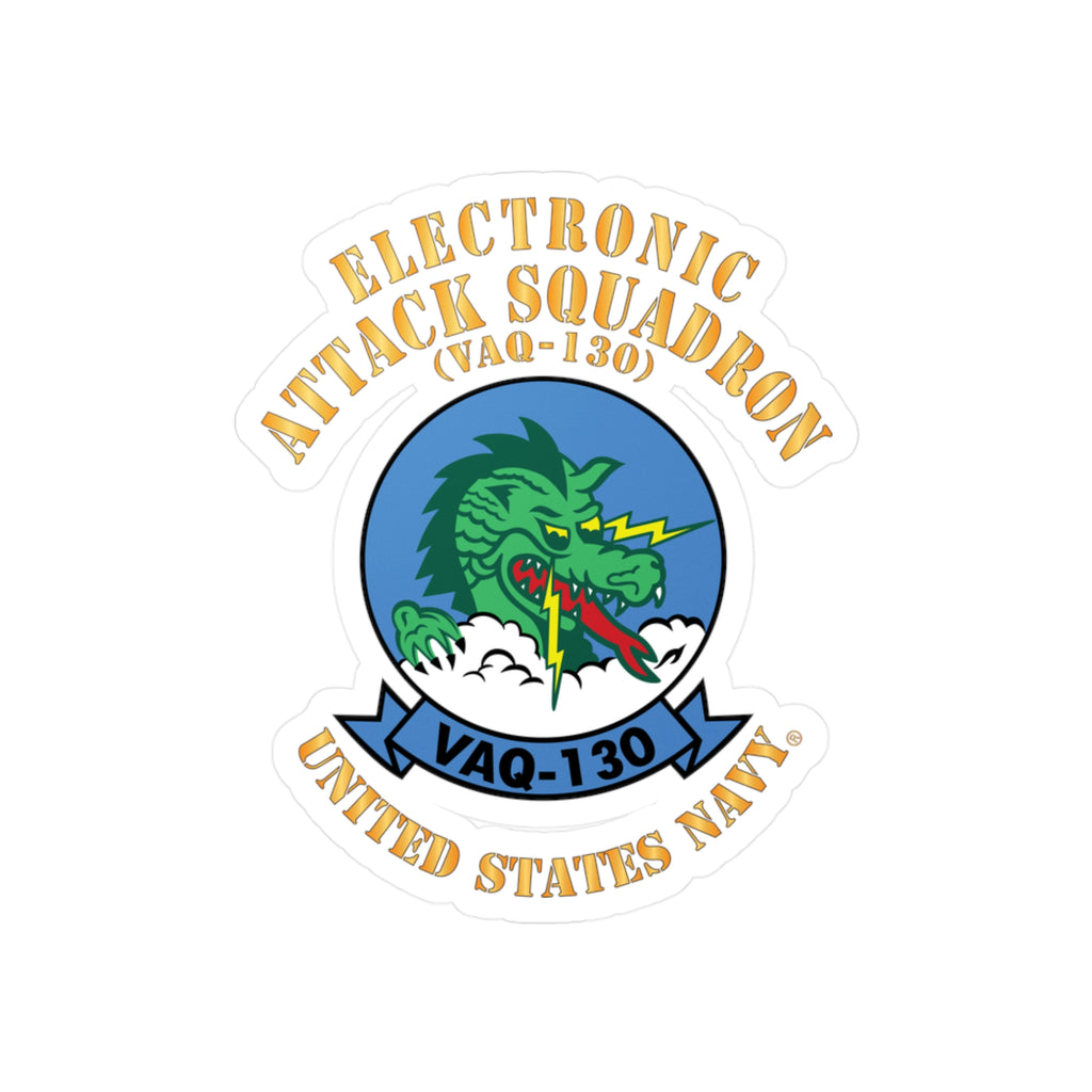 Kiss-Cut Vinyl Decal - Navy - Electronic Attack Squadron 130 (VAQ-130)