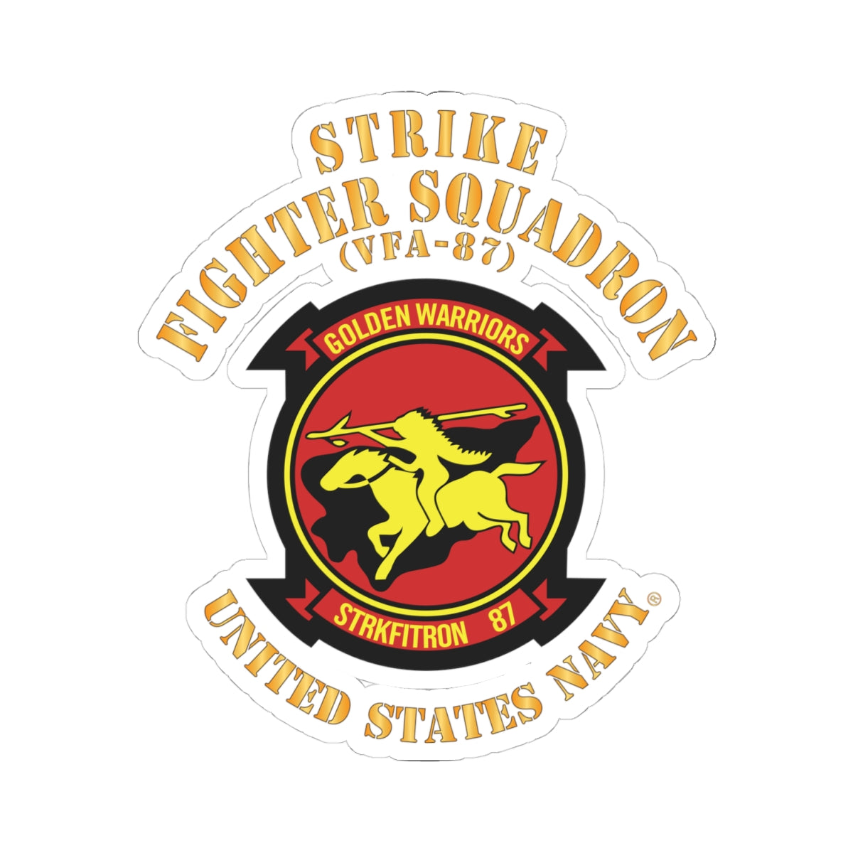 Kiss-Cut Stickers - Navy - Strike Fighter Squadron 87 (VFA-87)