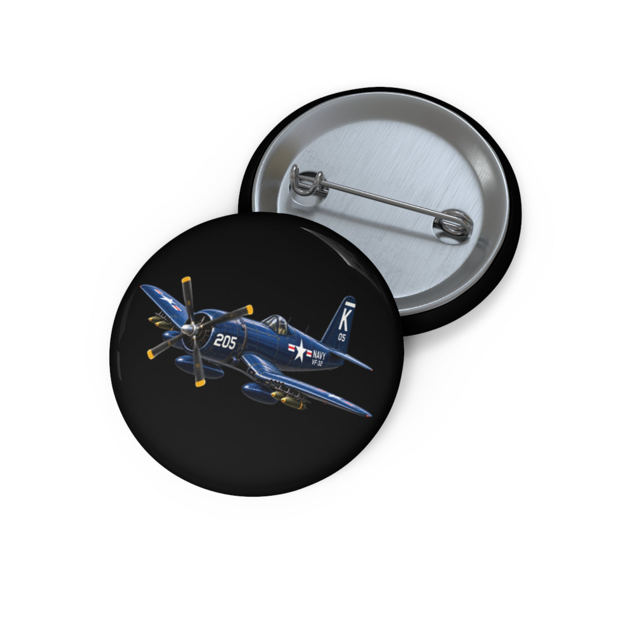 Pin Button - NAVY - F4U-4 Corsair 205 (VF-32) - 3D - Enhanced
