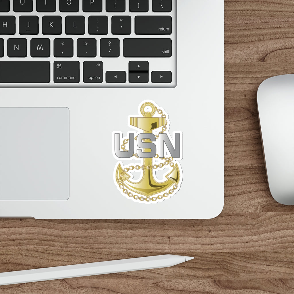 Die-Cut Vinyl Sticker - Navy - Fouled Anchor wo txt