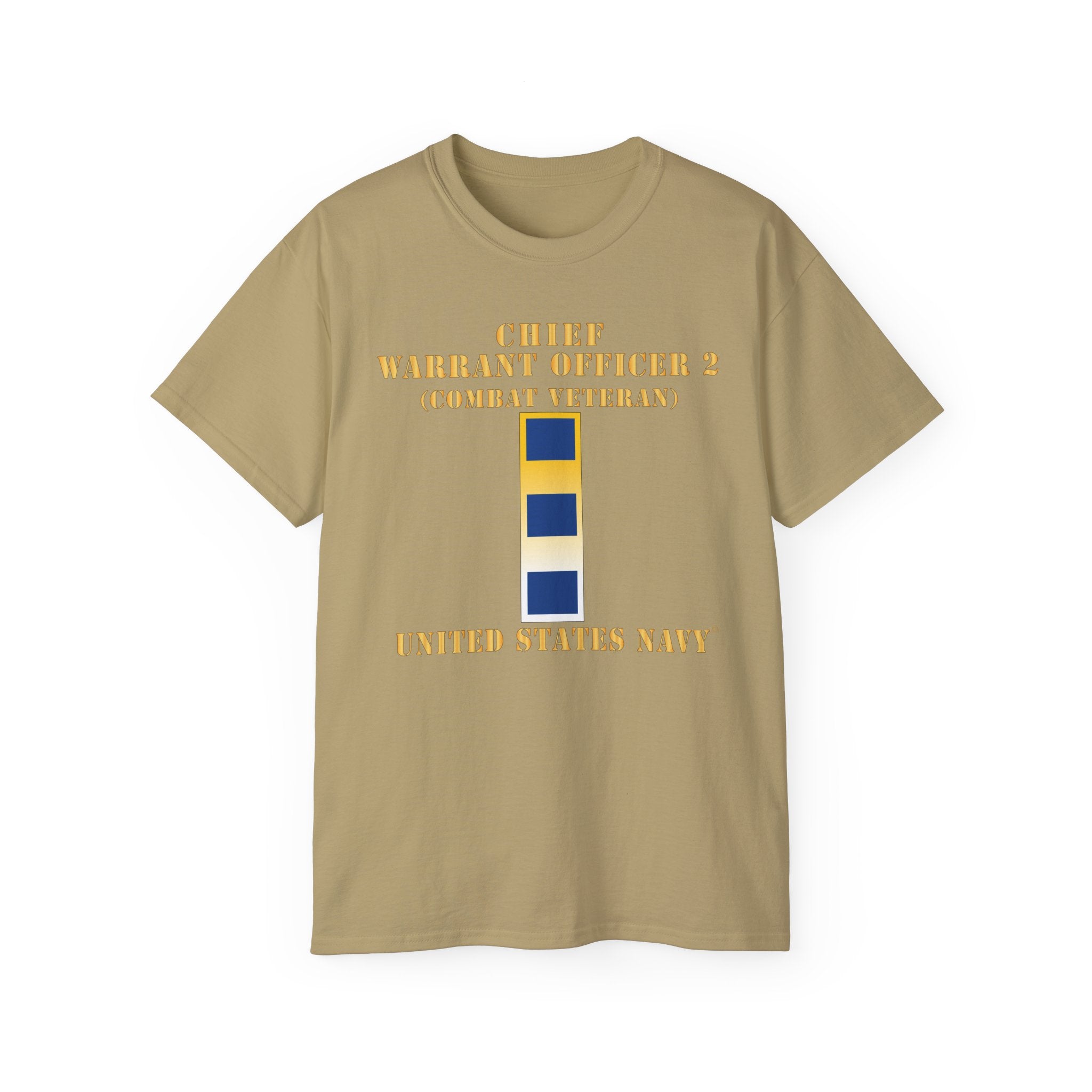 Unisex Ultra Cotton T-Shirt - Navy - Chief Warrant Officer 2 - CW02 - Combat Veteran