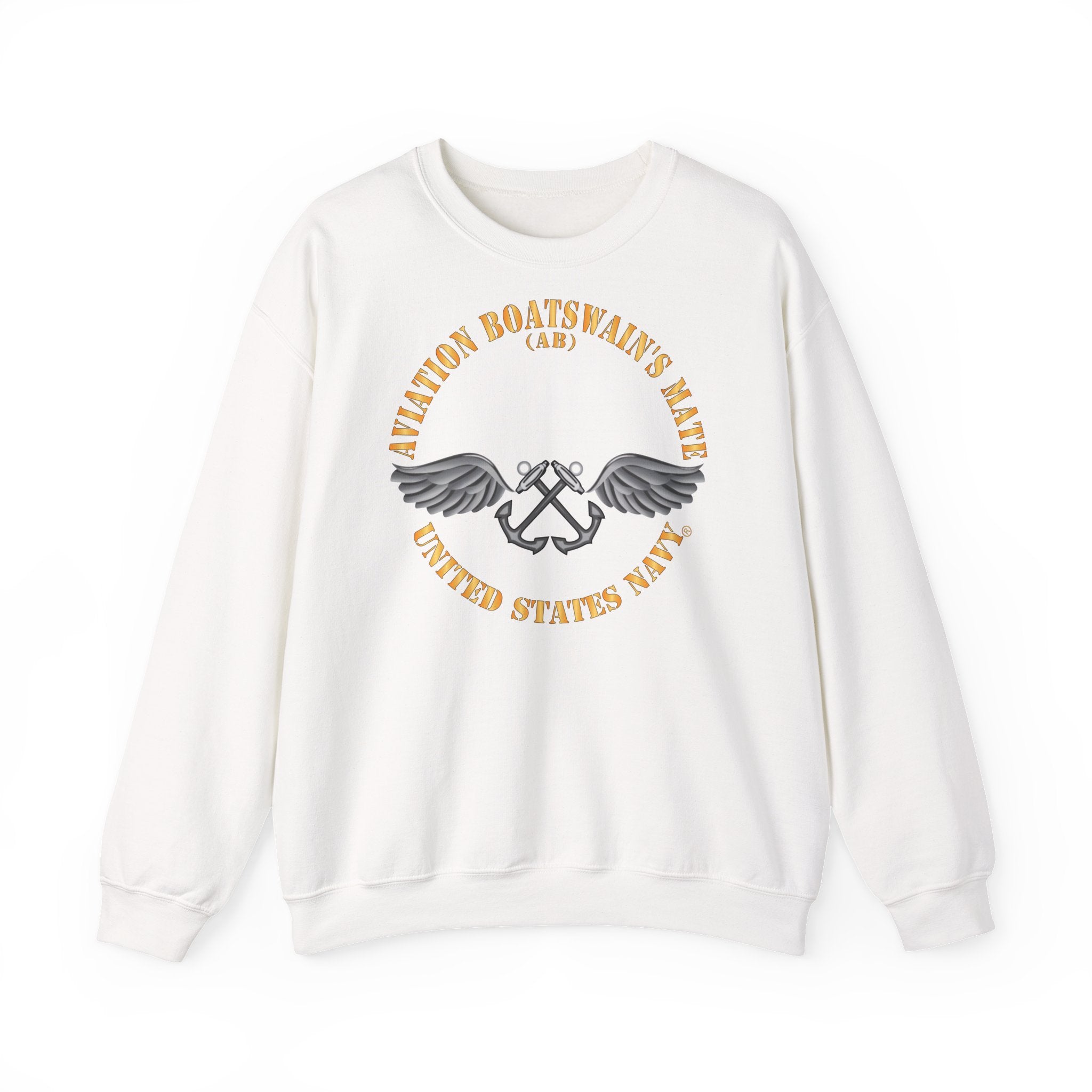 Unisex Heavy Blend™ Crewneck Sweatshirt - Navy - Rate - Aviation Boatswain's Mate (AB) X 300