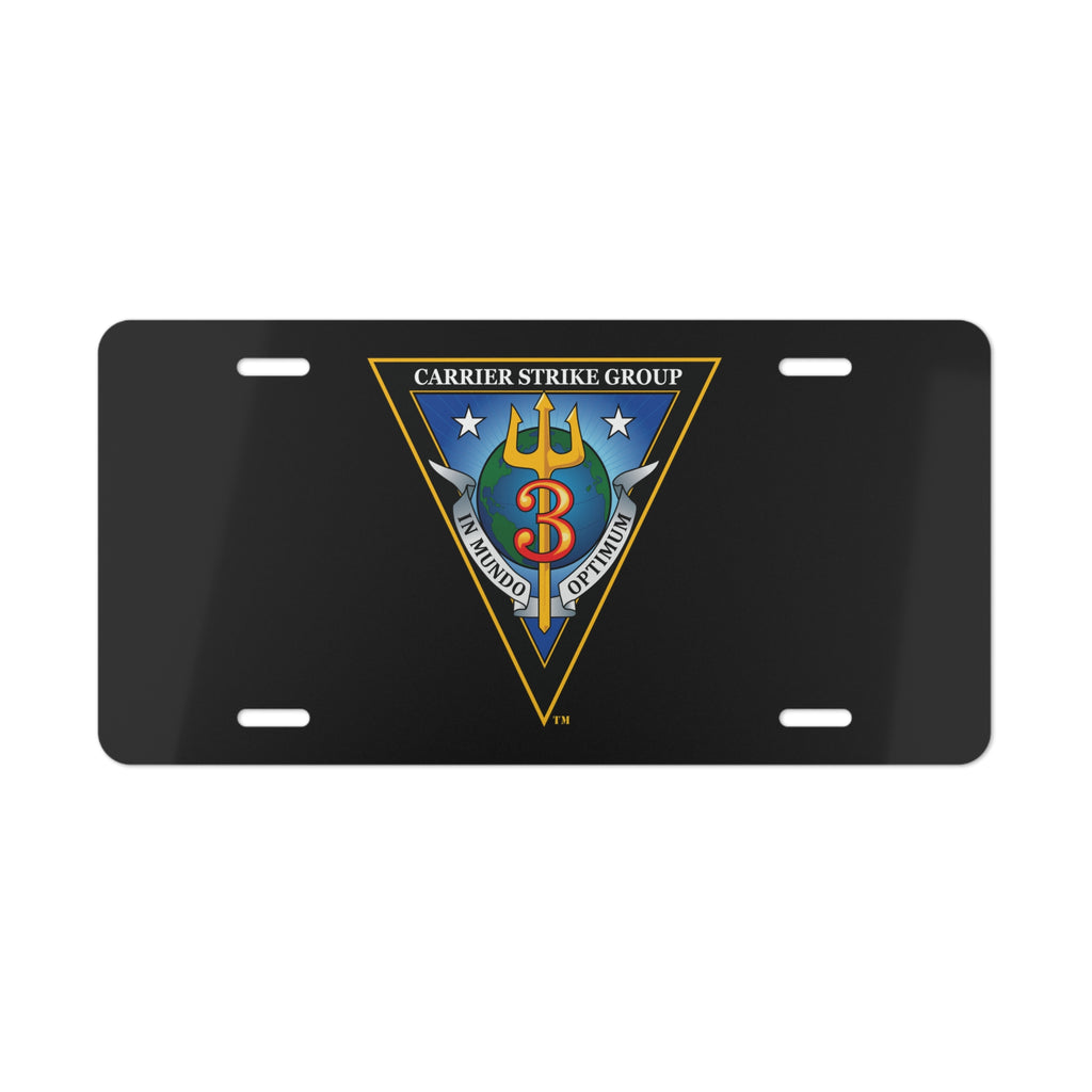 Vanity License Plate - Navy - Carrier Strike Group 3 (CSG-3) wo txt