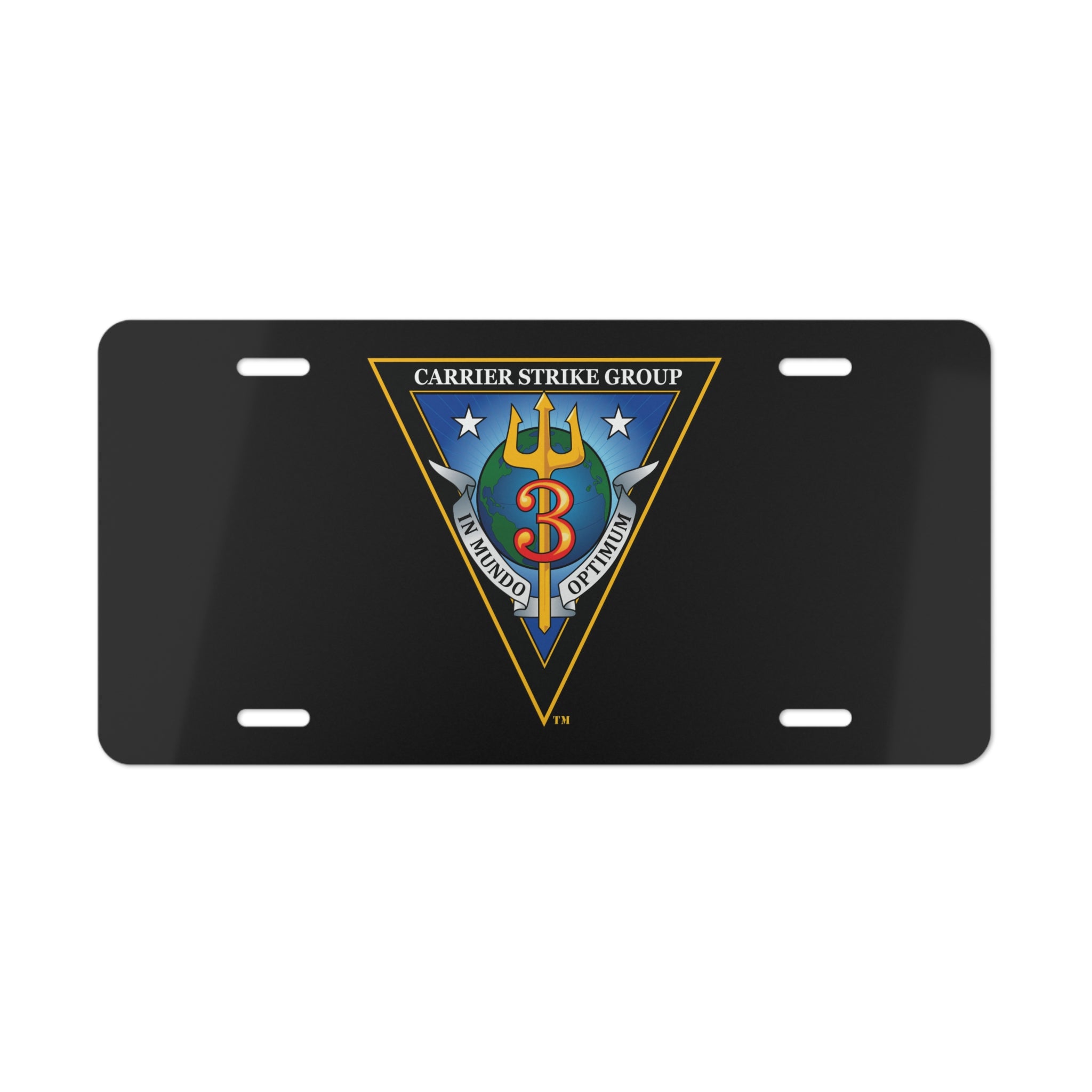 Vanity License Plate - Navy - Carrier Strike Group 3 (CSG-3) wo txt