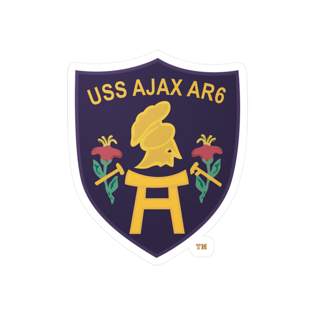 Kiss-Cut Vinyl Decal - Navy - USS Ajax (AR-6) wo txt