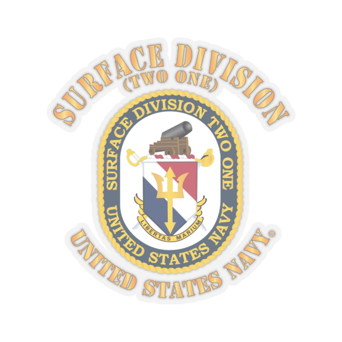 Kiss-Cut Stickers - Navy - Surface Division 21