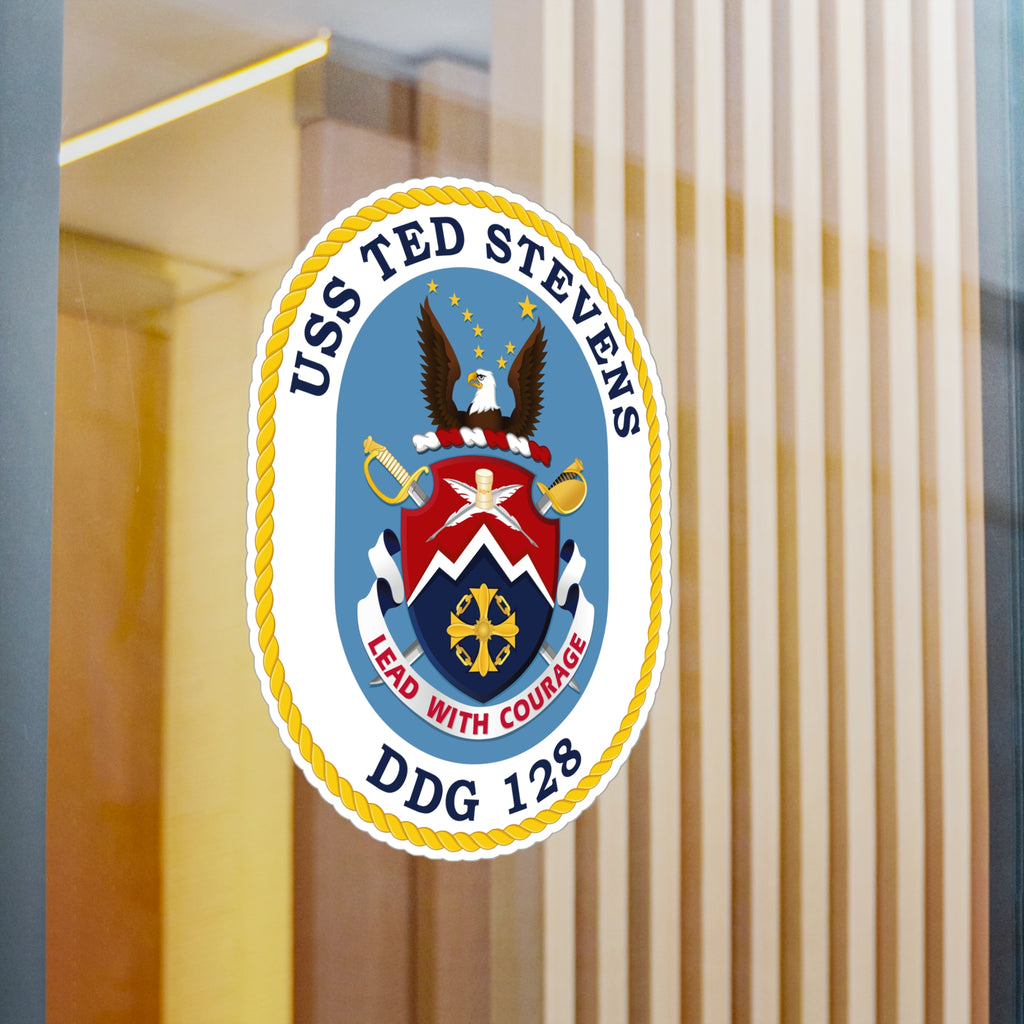 Kiss-Cut Vinyl Decal - Navy - USS Ted Stevens (DDG-128) wo txt