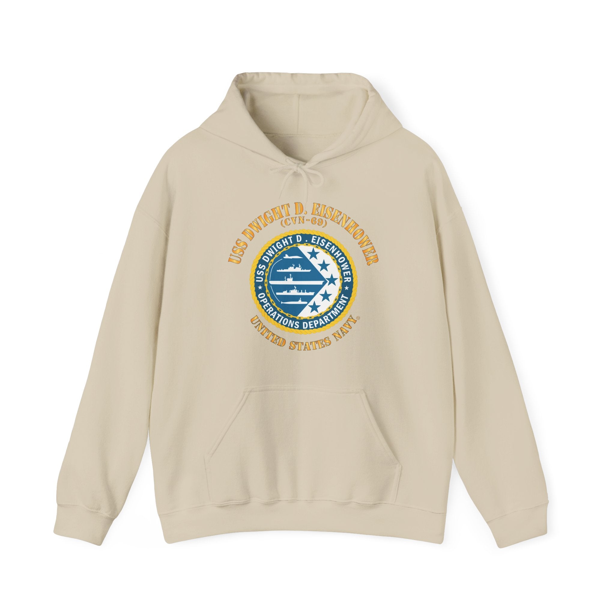 Unisex Heavy Blend™ Hoodies - Navy - USS Dwight D. Eisenhower (CVN-69) - Operations Department