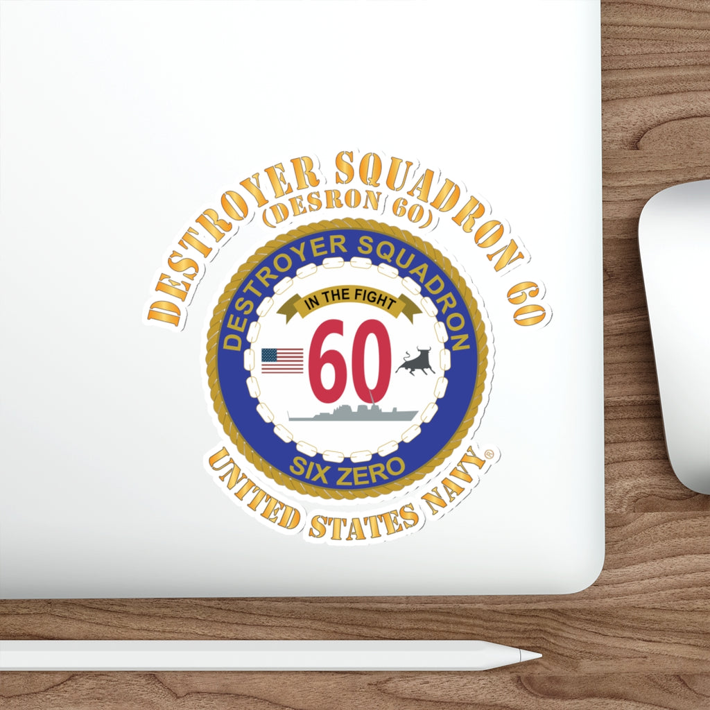Die-Cut Vinyl Sticker - Navy - Destroyer Squadron 60