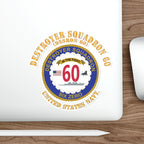 Die-Cut Vinyl Sticker - Navy - Destroyer Squadron 60