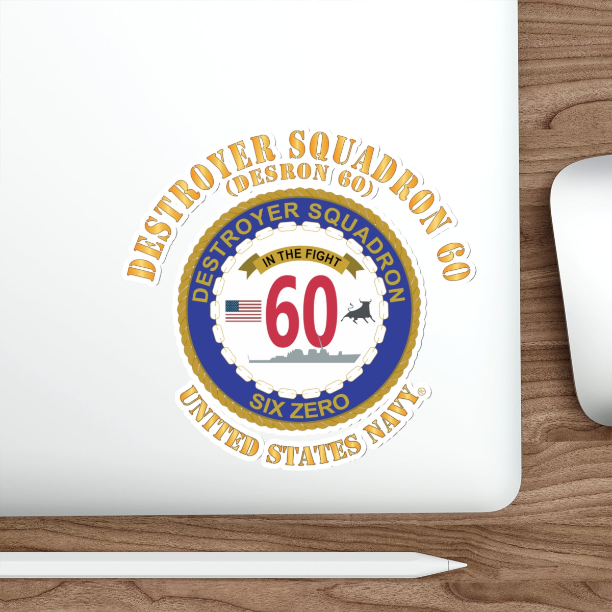 Die-Cut Vinyl Sticker - Navy - Destroyer Squadron 60