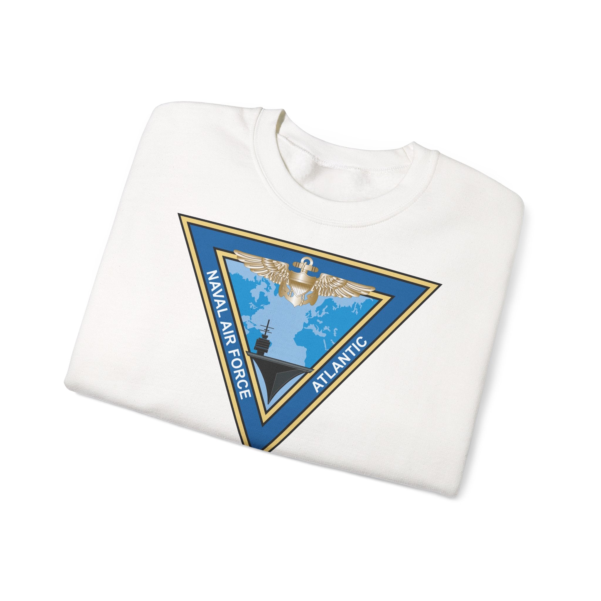 Unisex Heavy Blend™ Crewneck Sweatshirt - Navy - Commander, Naval Air Force Atlantic - COMNAVAIRLANT wo Txt