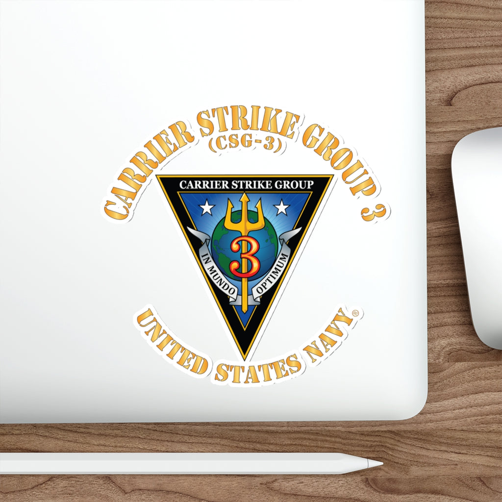 Die-Cut Vinyl Sticker - Navy - Carrier Strike Group 3 (CSG-3)
