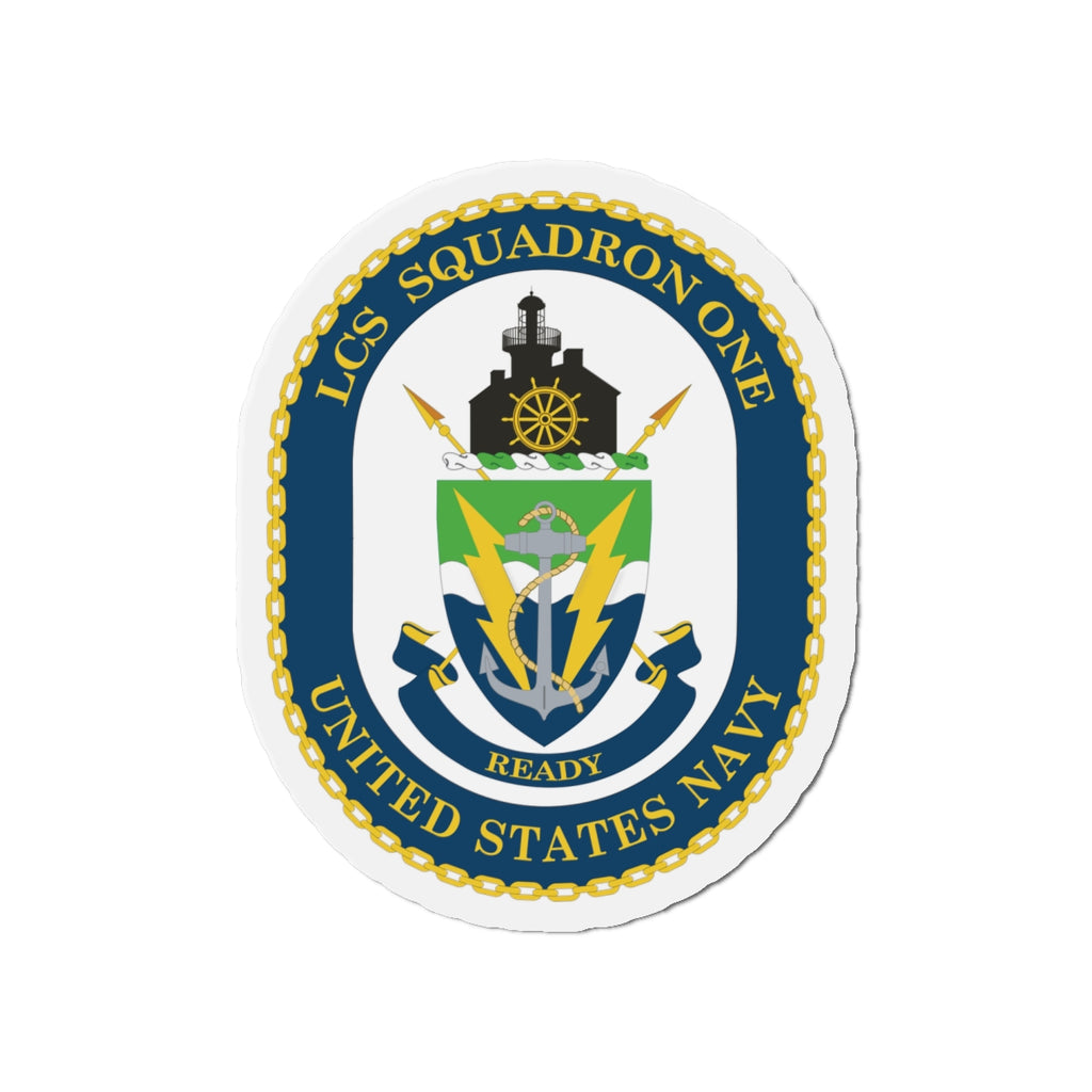 Die-Cut Magnet - Navy - LCS Squadron One (LCSRON 1) wo txt