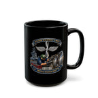 Black Mug (11oz, 15oz) - Navy - Rate - Aviation Machinists Mate Br with Scene - 3D - Enhanced