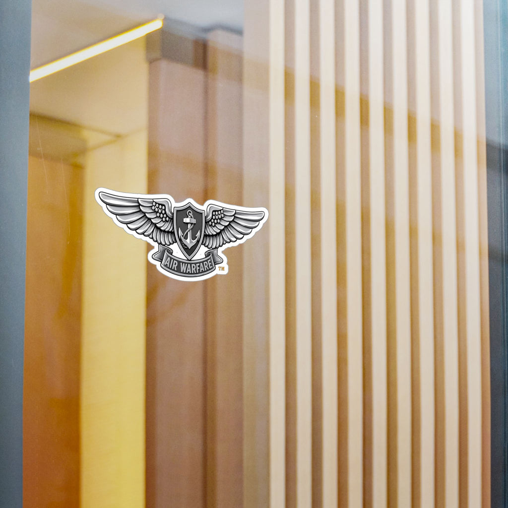 Kiss-Cut Vinyl Decal - Navy - Badge - Enlisted Aviation Warfare Specialist wo txt
