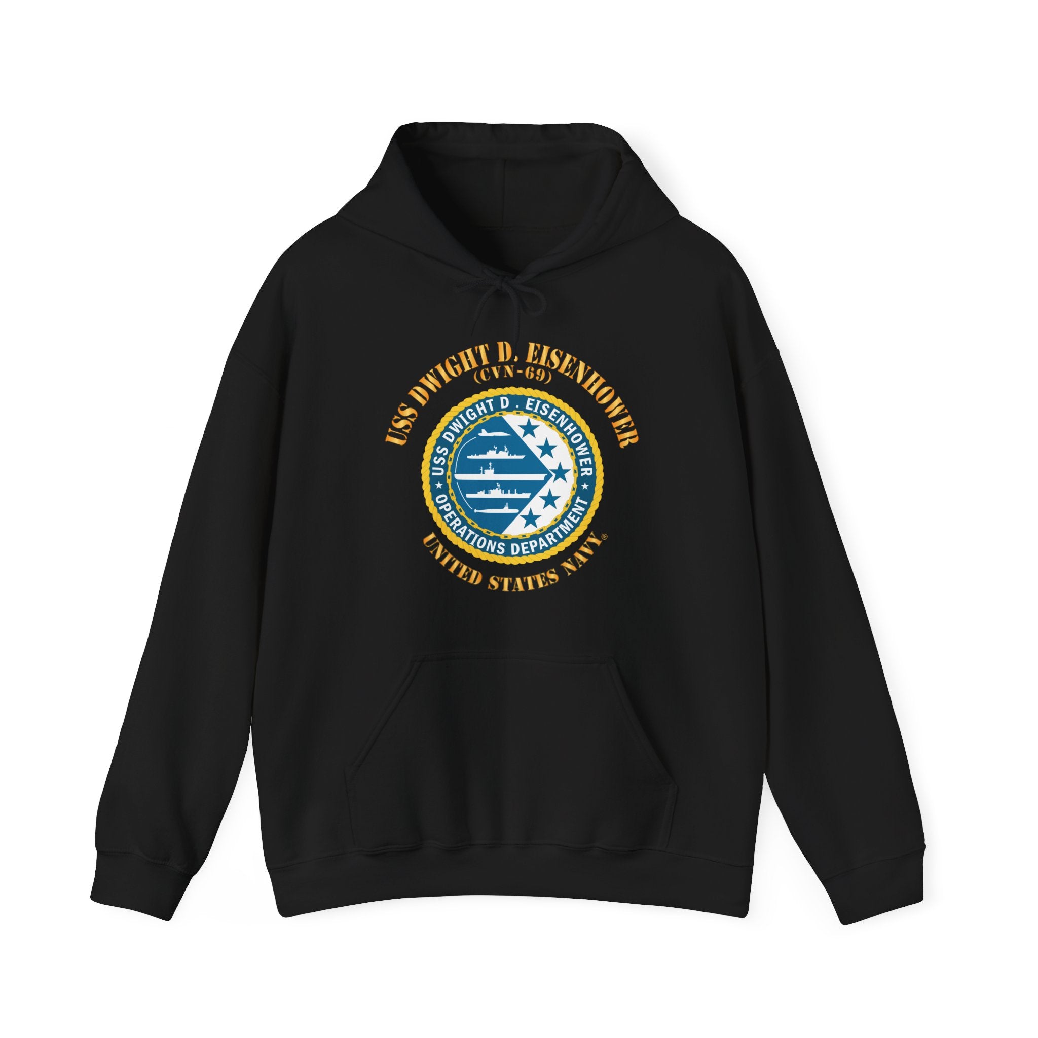 Unisex Heavy Blend™ Hoodies - Navy - USS Dwight D. Eisenhower (CVN-69) - Operations Department