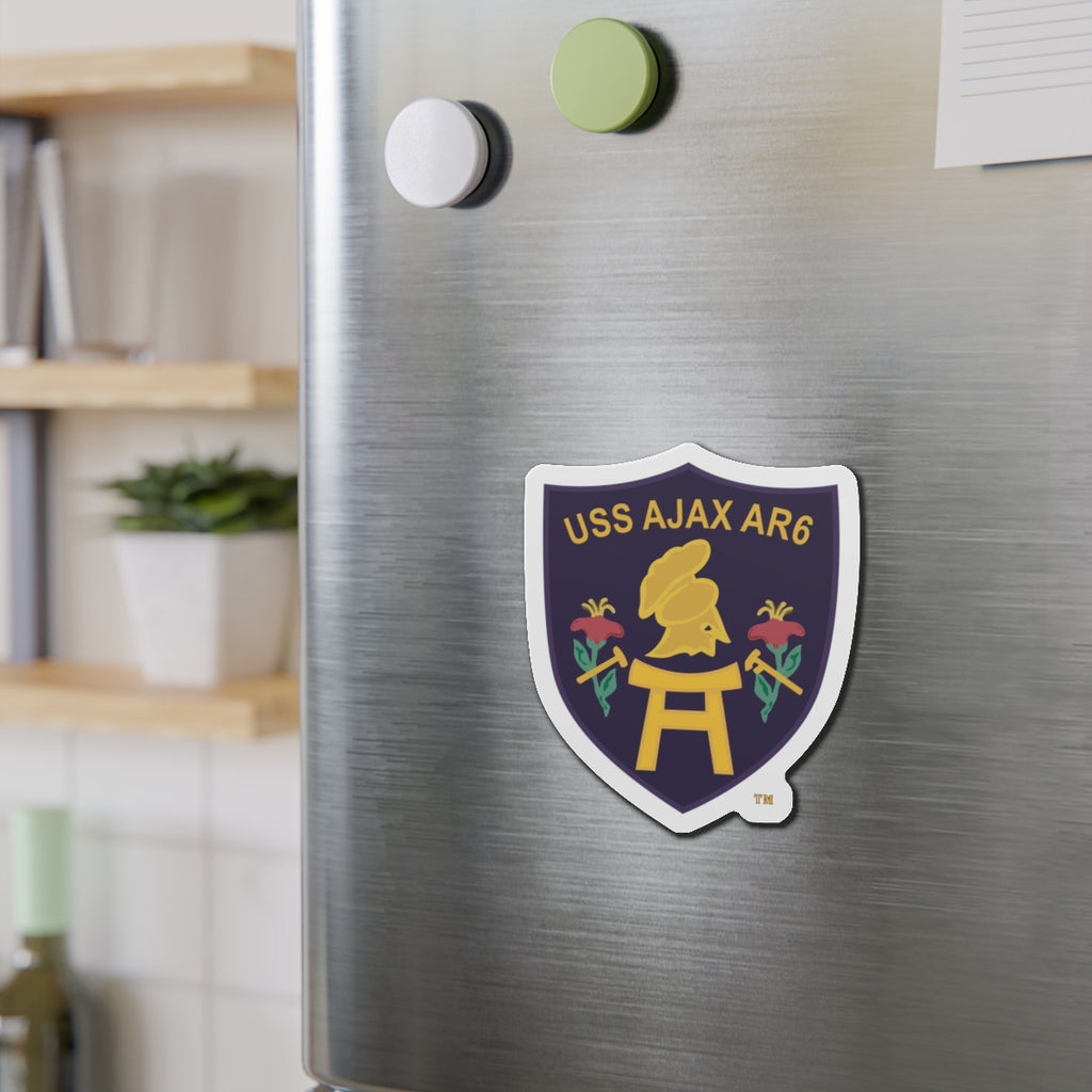 Die-Cut Magnet - Navy - USS Ajax (AR-6) wo txt