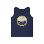 Unisex Heavy Cotton Tank Top - Navy - USS Gerald R. Ford (CVN-78) wo txt